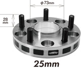 Project Kics 25mm Thick 12x1.50 67mm Hub 5-114.3 Wide Tread Spacers