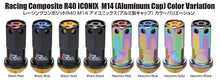 Load image into Gallery viewer, Project Kics 14x1.50 R40 Iconix Lock &amp; Lug Nuts - Neo Chrome w/Gold Cap (16+4 Locks)