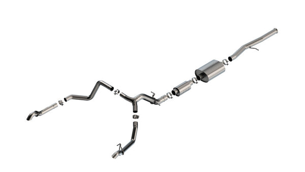 Borla S-Type Cat-Back Exhaust for 22-23 Chevrolet Silverado 1500 ZR2 & AT4X 6.2L CC SB
