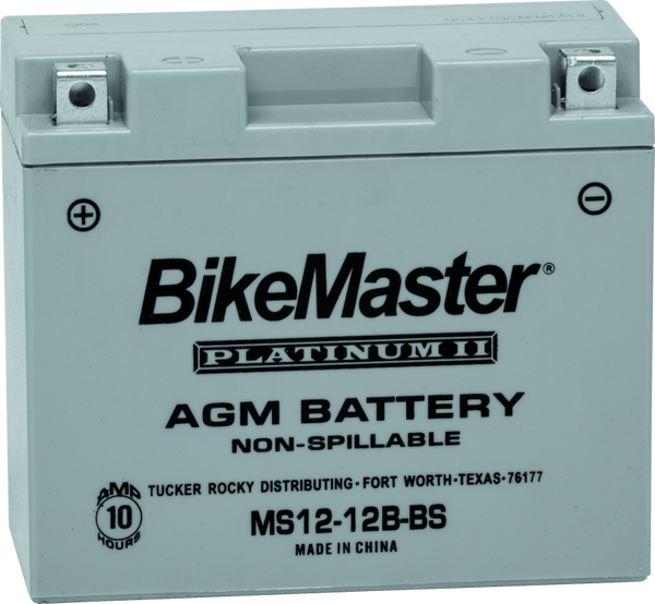 BikeMaster AGM Battery MS12-12B-BS for Ducati 1098 R/S (2008-2009)