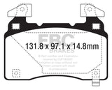 EBC 12+ Tesla Model S Electric Greenstuff Front Brake Pads