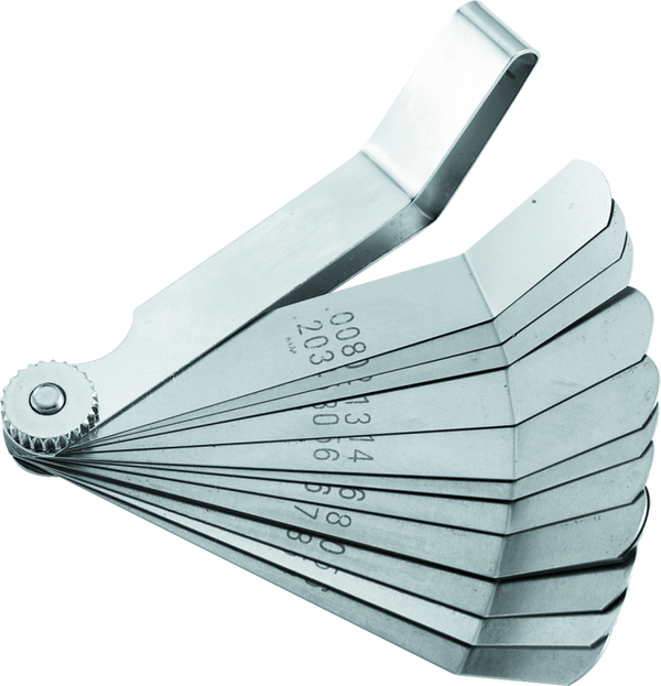 BikeMaster 12-Blade Angled Combination Tappet Feeler Gauge Set (0.0080.026in) - 3 Pack