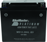 BikeMaster AGM Battery - MS12-20HL-BS