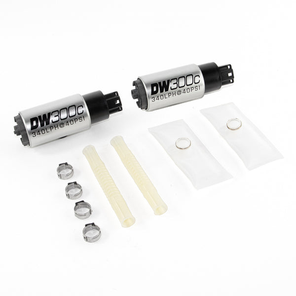DeatschWerks DW300C 340lph Compact Fuel Pump with Install Kit for 03-04 Ford Mustang Cobra