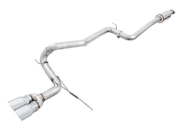 AWE Tuning Track Edition Cat-Back Exhaust for Ford Focus ST  3in System, Chrome Silver Tips