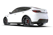 Load image into Gallery viewer, Rally Armor 20-25 Tesla Model Y White UR Mud Flap w/Black Logo