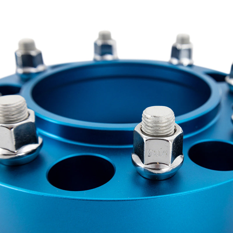 Borne Off-Road Wheel Spacers - 8X165.1 / 121.3 / 38.1 M14 - Blue