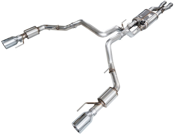 AWE Tuning SwitchPath Catback Exhaust for Gen 3 Raptor R 5.2L - Chrome Silver Tips