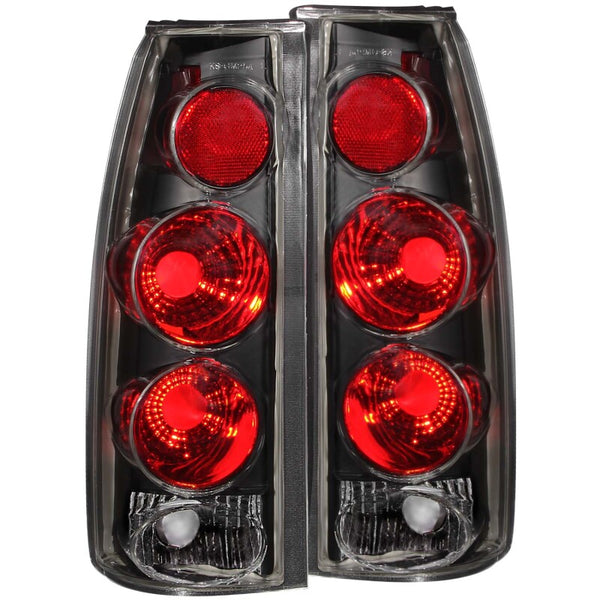 ANZO Black 3D Style Tail Lights for 1999-2000 Cadillac Escalade