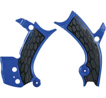 Load image into Gallery viewer, Acerbis 16-19 Yamaha YZ250F/YZ450F/YZ250FX/YZ450FX/WR250F/450F Frame Guards- X-Grip - Blue/Black