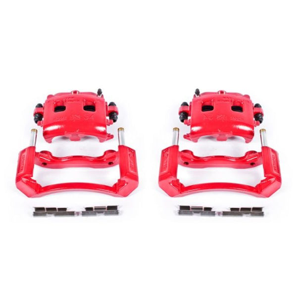 Power Stop 02-05 Dodge Ram 1500 Front Red Calipers w/Brackets - Pair