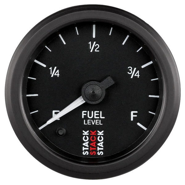 AutoMeter Stack 52mm Programmable Pro Stepper Motor Fuel Level Gauge - Black (0-280 Ohm)