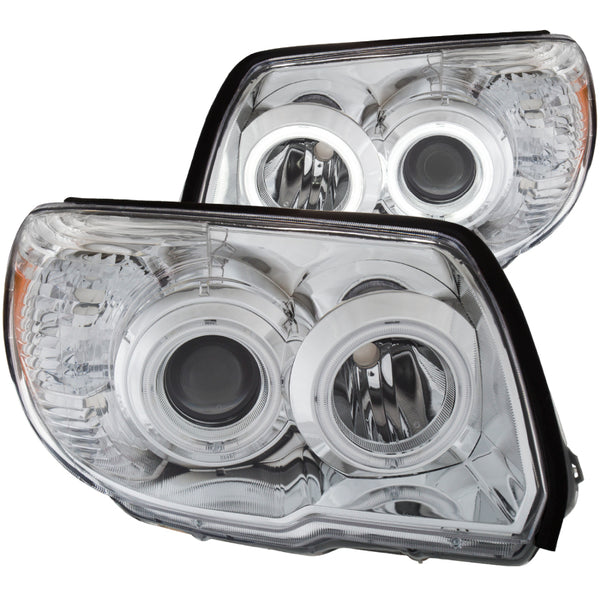 ANZO Projector Headlights w/ Halo - Chrome - Toyota 4Runner 2006-2009