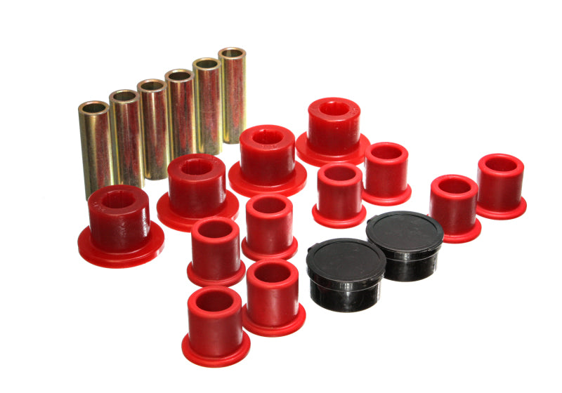 Energy Suspension 98-11 Ford Ranger Red Rear Leaf Spring Bushing Set