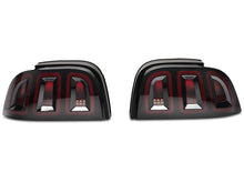 Load image into Gallery viewer, Raxiom 96-98 Ford Mustang Icon LED Tail Lights- Black Housing (Smoked Lens)