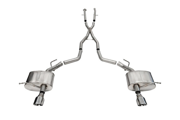 Corsa 2011-2025 Dodge Durango Xtreme 2.5in Cat-Back Dual Rear Exit w/ Single 4.5in Polished Tips