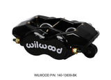 Wilwood Caliper-Forged Dynalite-Black 1.38in Pistons .81in Disc