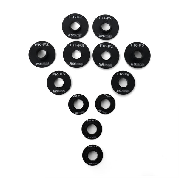 BLOX Racing 16-21 FK Civic Front Subframe Hard Collar Kit - 12 Pieces
