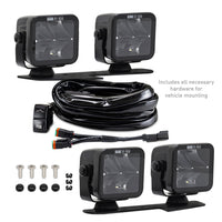 Borne Off-Road 21+ Bronco Light Pods 4pc Ditch 3x3 Spot Upfit