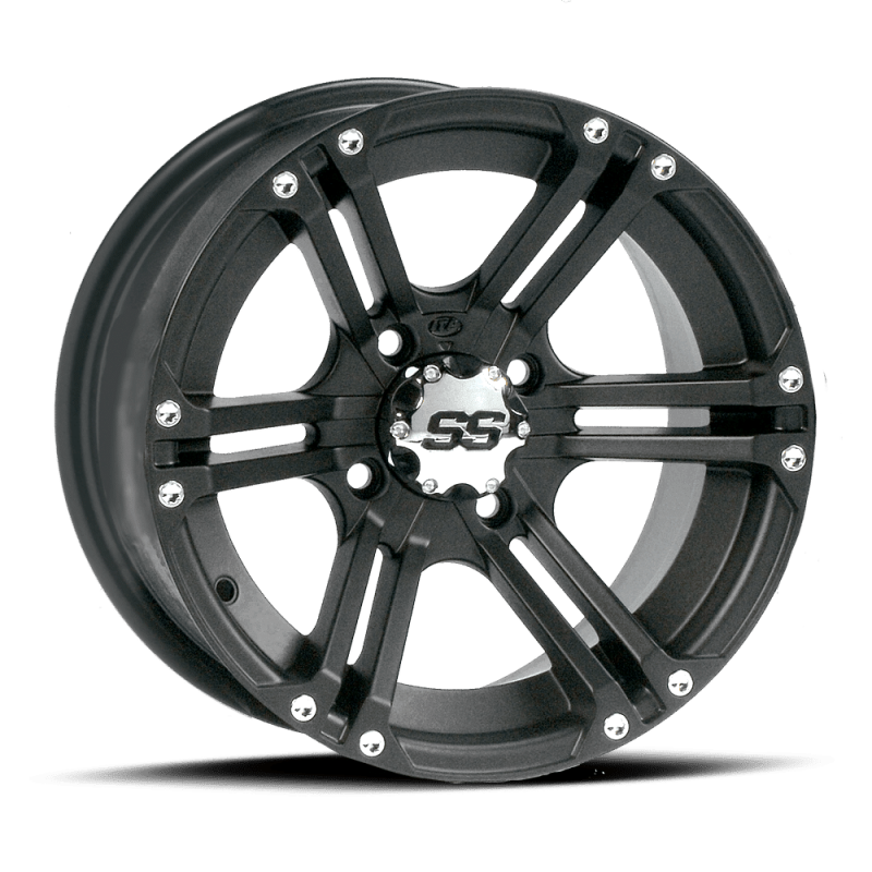 ITP SS 212 12x7 / 4x137 BP / 5+2 Offset Black Wheel