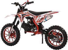 Load image into Gallery viewer, 49cc Mini Dirt Bike – 2‑Stroke Racing Pocket Bike for Kids
