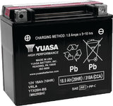 Yuasa YTX20H-BS High Performance AGM 12-Volt Battery w/Bottle