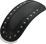 Mustang 00-17 Harley Softail FLSTS, FLSTN, FLSTC w/Stud Plate Fender Bib w/Studs - Black