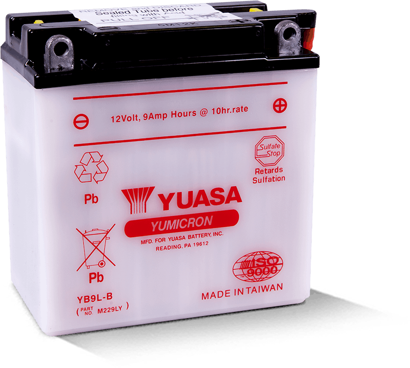 Yuasa YB9L-B Yumicron 12-Volt Battery