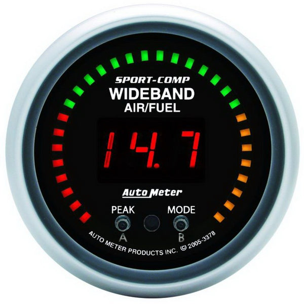 AutoMeter Sport-Comp 52mm Wideband Air/Fuel Ratio Gauge