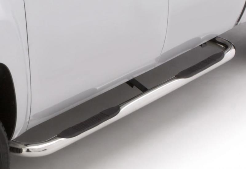 Lund 99-17 Chevy Silverado 1500 Std. Cab (Body Mount) 3in. Round Bent SS Nerf Bars - Polished