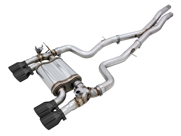 AWE Tuning SwitchPath Catback Exhaust for BMW F8X M3/M4 - Diamond Black Tips
