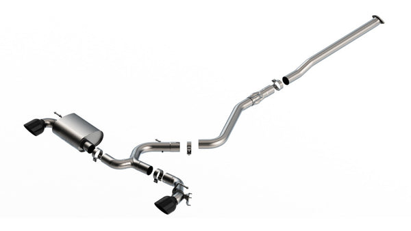 Borla Cat-Back Exhaust for 22-23 Hyundai Kona N 2.0L Turbo - Black Chrome