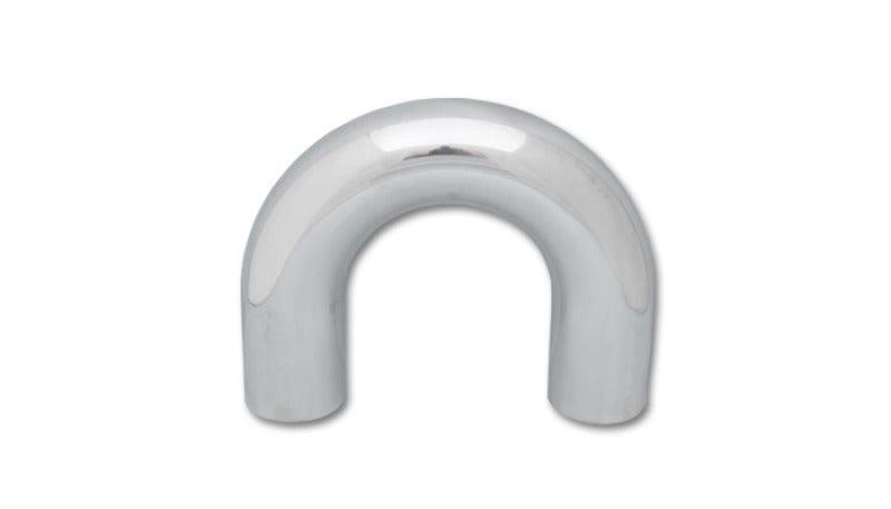 Vibrant 4in O.D. Universal Aluminum Tubing (180 degree Bend) - Polished