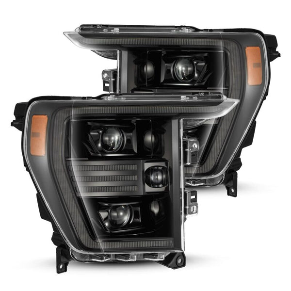 AlphaRex PRO-Series Projector Headlights  Alpha-Black w/ Activ Light & Sequential Signal (20212023 Ford F-150)