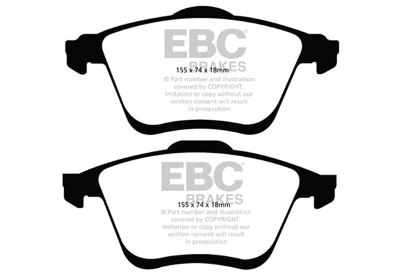 EBC Redstuff Front Brake Pads for 2006-2009 Mazda 6 2.3 Turbo (Mazdaspeed)