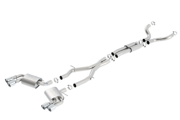 Borla Catback Exhaust for 2016-2017 Chevy Camaro 6.2L ATAK with Dual Tips (NPP)