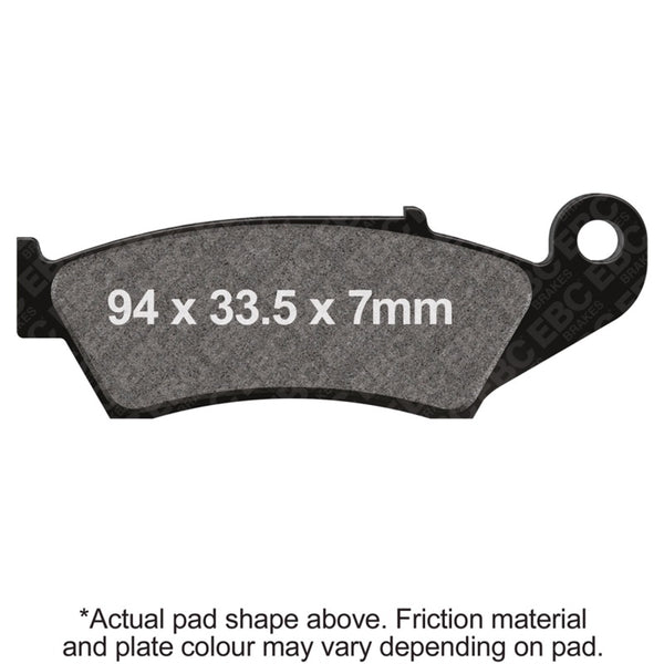 EBC 95-97 Honda CR 125 R Front Left/Right R Series Sintered Brake Pads