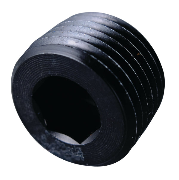 Fragola 1/2 NPT Internal Black Pipe Plug