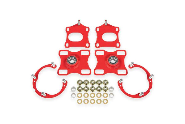 BMR Suspension 11-14 Ford Mustang Caster/Camber Plates - Red