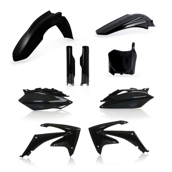 Acerbis Full Plastic Kit - Black - Honda CRF250R/CRF450R 2009-2013