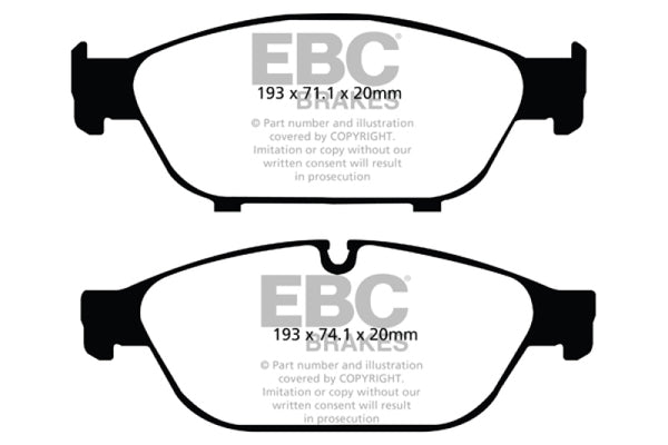 EBC Redstuff Front Brake Pads for Audi A6 Quattro 3.0 Supercharged