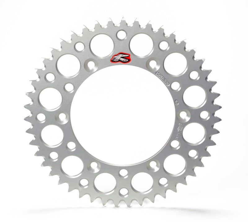 Renthal 03-10 KTM 65 SX Rear Grooved Sprocket- Silver 420-50P Teeth