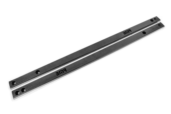 BMR Chassis Jacking Rails for 2015-2020 S550 Mustang - Short Tube - Black Hammertone