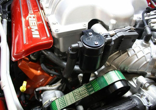 J&L 15-25 Dodge Hellcat/Demon 6.2L Hemi Passenger Side Oil Separator - Black Anodized