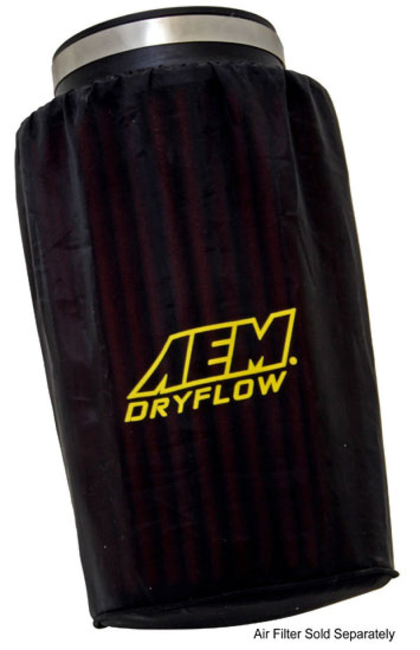 AEM Dryflow Air Filter Wrap Pre-Filter  6in Base, 5.25in Top, 9in Tall