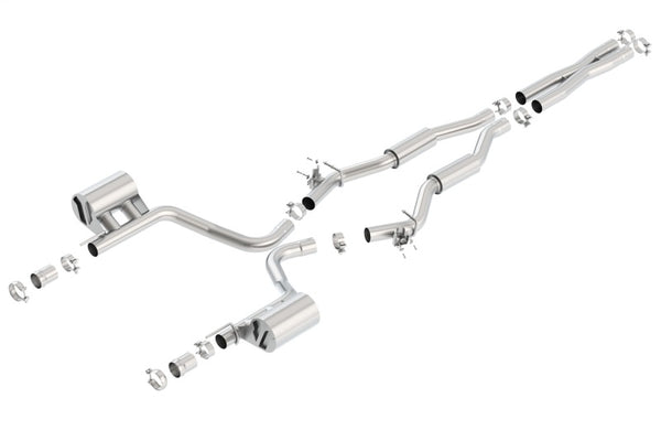 Borla S-Type Catback Exhaust for 15-16 Dodge Challenger SRT 392 - Single Split Rear Exit