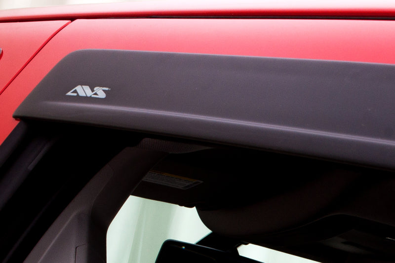 AVS 2019 Chevrolet Silverado 1500 Ext Cab Ventvisor Low Profile Window Deflectors 4pc - Matte Black