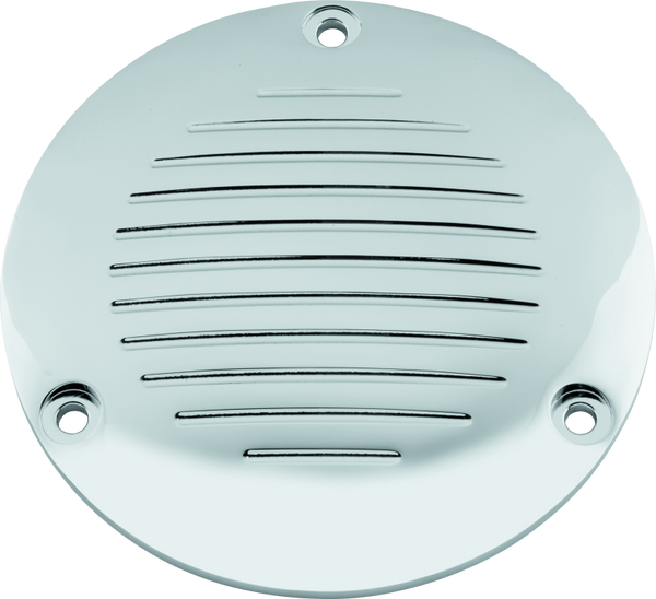 Bikers Choice 70-98 Big Twin Chrome Grooved 3 Hole Derby Cover