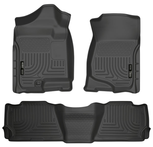 Husky Liners WeatherBeater Floor Liners for 07-13 GM Escalade ESV/Avalanche/Suburban - Black