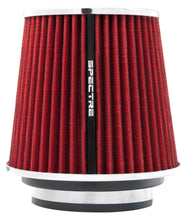 Load image into Gallery viewer, Spectre Adjustable Conical Air Filter 5-1/2in. Tall (Fits 3in. / 3-1/2in. / 4in. Tubes) - Red